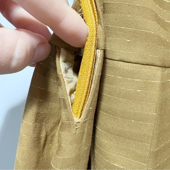 Salvatore Ferragamo Vintage Wool Silk Tiered Box Pleat Midi Skirt Size Small XS - Picture 6 of 16